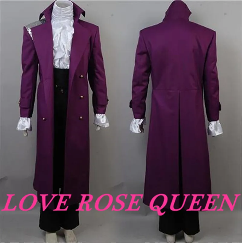 Prince Rogers Nelson Purple Rain Cosplay Costume Halloween Uniform Suit Jacket